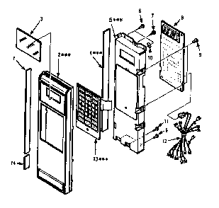 Part Location Diagram of 13956 Maytag Main harness