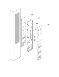 Controls Diagram and Parts List for FGUN2642LP8  Frigidaire Refrigerator