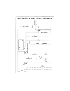 Wiring Schematic Diagram and Parts List for WWTR1802KWA  Westinghouse Refrigerator
