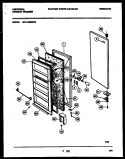 DOOR PARTS Diagram and Parts List for MFU12M2BW0  Uni Freezer