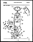 TUB DETAIL Diagram and Parts List for FWL111RBW0  Frigidaire Washer