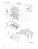 CONTROL PANEL Diagram and Parts List for E36EC65ESS2  Electrolux Cooktop