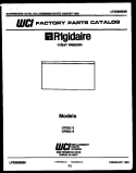 COVER Diagram and Parts List for CF8DL3  Frigidaire Freezer