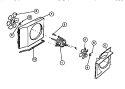 AIR HANDLING PARTS Diagram and Parts List for A05LH5N1  Frigidaire Air Conditioner