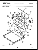 CONSOLE AND CONTROL PARTS Diagram and Parts List for DE640KDW5  Frigidaire Dryer
