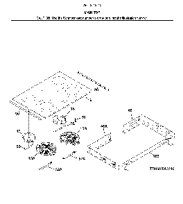 Main top Diagram and Parts List for 79042513315  Kenmore Range