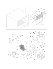 System Diagram and Parts List for FGHT1832PF2  Frigidaire Refrigerator
