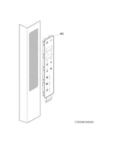 Controls Diagram and Parts List for EI23BC30KS7A  Electrolux Refrigerator