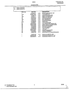 Backguard Page 2 Diagram and Parts List for 282240C  Frigidaire Range