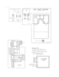 Wiring Diagram Diagram and Parts List for FGHB2844LFA  Frigidaire Refrigerator