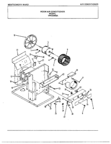 Room Air Conditioner Page 3 Diagram and Parts List for 5068A  Frigidaire Air Conditioner
