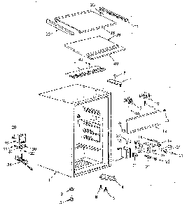 Cabinet Diagram and Parts List for 5648946080  Kenmore Refrigerator
