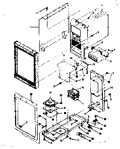 Color Television And Cassette Player Installation Parts Diagram and Parts List for 5648998310  Kenmore Microwave