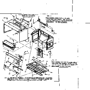Outer Wrap Parts Diagram and Parts List for 5648598510  Kenmore Microwave