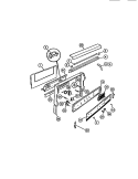 BACKGUARD Diagram and Parts List for CGC4S8DXF  Gibson Range