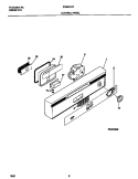 CONTROL PANEL Diagram and Parts List for FDB421RFR3  Frigidaire Dishwasher
