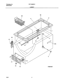 CABINET Diagram and Parts List for CFC13M5AW1  Uni Freezer