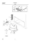 SYSTEM Diagram and Parts List for FFC09C6CW0  Frigidaire Freezer