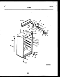 CABINET PARTS Diagram and Parts List for RT15F5YX4B  Gibson Refrigerator