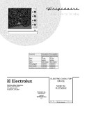 COVER Diagram and Parts List for PLEC30S9ECB  Frigidaire Cooktop