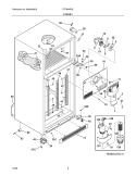 CABINET Diagram and Parts List for FRT8WR6EZ8  Frigidaire Refrigerator