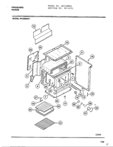 Frigidaire Range Page 5 Diagram and Parts List for 4231  Frigidaire Range