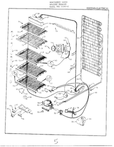 Systems/electrical Diagram and Parts List for 44057  Frigidaire Freezer