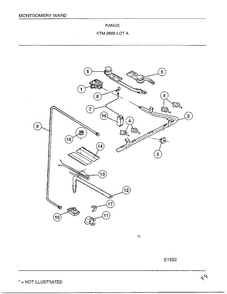 Range Page 5 Diagram and Parts List for 2869A  Frigidaire Range