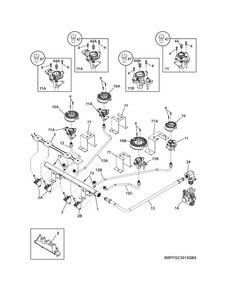 Part Location Diagram of 305595106 Frigidaire SWITCH ASSEMBLY