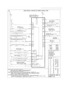 Wiring Diagram Diagram and Parts List for FPES3085KFE  Frigidaire Range