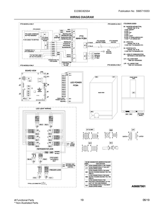 Wiring Diagram Diagram and Parts List for EI23BC82SS4  Frigidaire Refrigerator