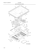 MAINTOP Diagram and Parts List for GLEC36S8EBB  Frigidaire Cooktop