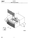 CABINET FRONT AND WRAPPER Diagram and Parts List for GAC056W7A2  Gibson Air Conditioner
