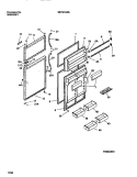 DOOR Diagram and Parts List for WRT21QRBD1  Frigidaire Refrigerator