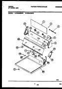 CONSOLE AND CONTROL PARTS Diagram and Parts List for TDG546RBW0  Tappan Dryer