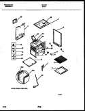 BODY PARTS Diagram and Parts List for 30-3152-00-01  Tappan Range