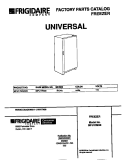 COVER Diagram and Parts List for MFU17M3BW3  Frigidaire Freezer