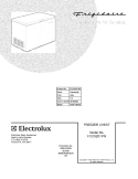COVER Diagram and Parts List for FCCS201FW1  Frigidaire Freezer