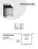 COVER Diagram and Parts List for CPEF3081KFA  Frigidaire Range