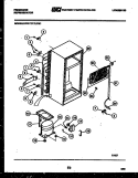 SYSTEM AND AUTOMATIC DEFROST PARTS Diagram and Parts List for FPI11TLFL1  Frigidaire Refrigerator