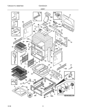BODY Diagram and Parts List for EI30GS55JSA  Electrolux Range