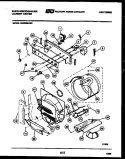 CONSOLE, CONTROL AND DRUM PARTS Diagram and Parts List for SM230MXW2  Frigidaire Washer