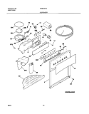 DISPENSER Diagram and Parts List for FRS23F5AQ6  Frigidaire Refrigerator