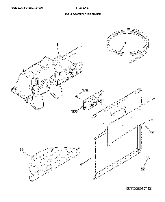 Dispenser Diagram and Parts List for FFSS2615TP4  Frigidaire Refrigerator