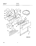 DISPENSER Diagram and Parts List for FRS23R3AW0  Frigidaire Refrigerator