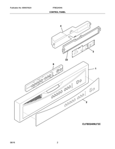 Part Location Diagram of 5304506716 Frigidaire OVERLAY