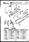 SPLASHER CONTROL Diagram and Parts List for 76-4967-00-03  Tappan Microwave Oven Combo