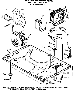 Convection Oven/microwave Parts Diagram and Parts List for 5648938310  Kenmore Microwave