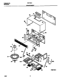 WRAPPER / BODY Diagram and Parts List for FMT118E1B0  Frigidaire Microwave
