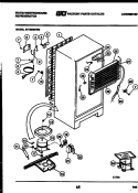 SYSTEM AND AUTOMATIC DEFROST PARTS Diagram and Parts List for RT155MCV0  Frigidaire Refrigerator